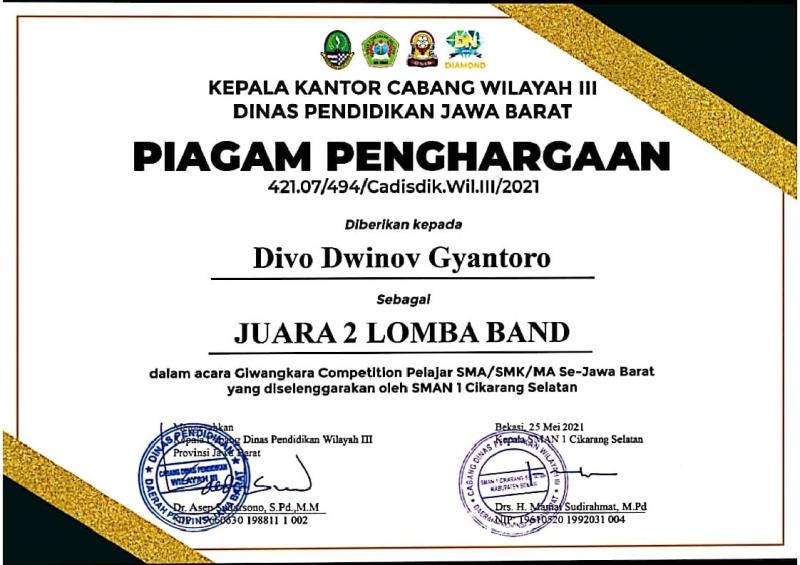 Certificate 1
